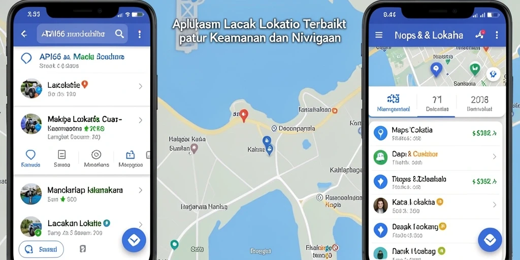 Antarmuka API66 dengan fitur pelacakan lokasi yang jelas.