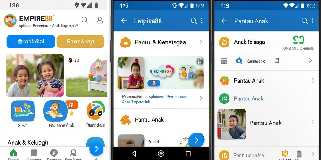Tampilan antarmuka EMPIRE88 yang modern dan informatif.