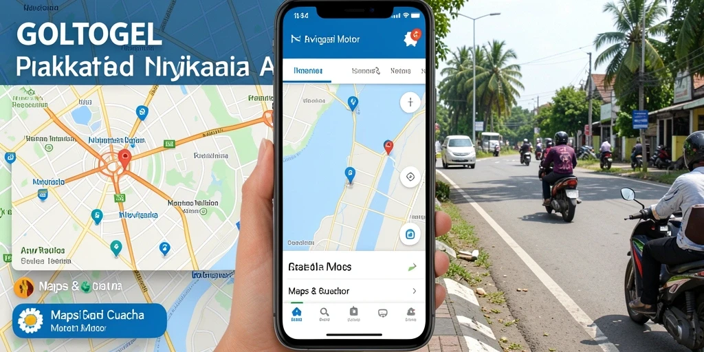 Antarmuka GOLTOGEL yang ramah pengguna untuk navigasi motor.