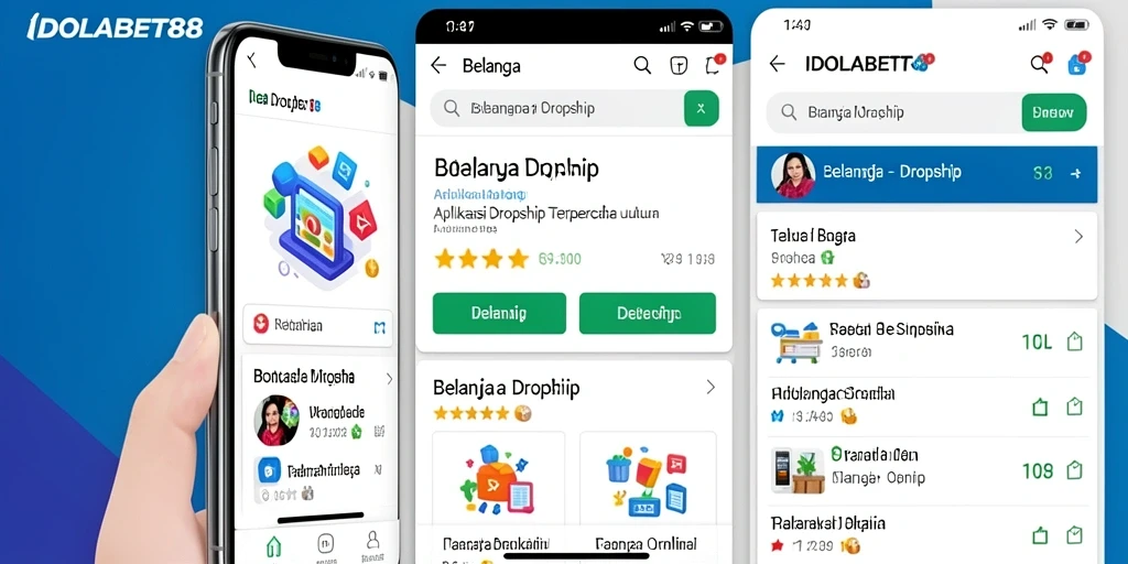 Antarmuka aplikasi IDOLABET88 yang intuitif untuk dropshipping.