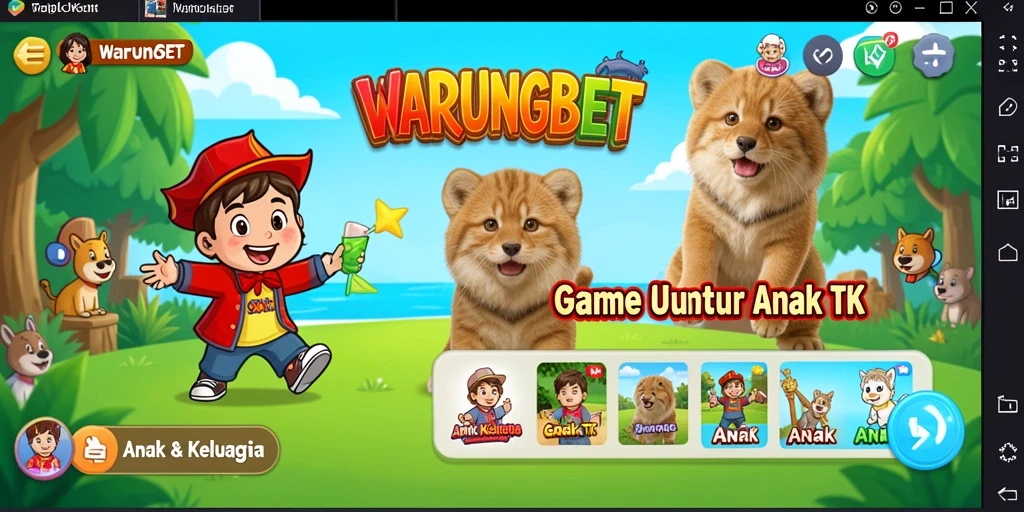 Antarmuka aplikasi WARUNGBET yang menarik dan edukatif.