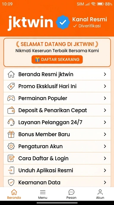 Halaman Resmi jktwin untuk Pengguna Android Indonesia