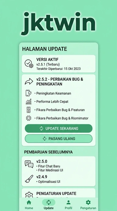Riwayat Versi jktwin untuk Pengguna Android Indonesia